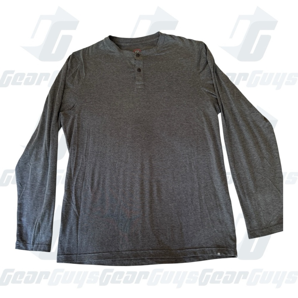 Travis Mathew Charcoal Long Sleeve Henley